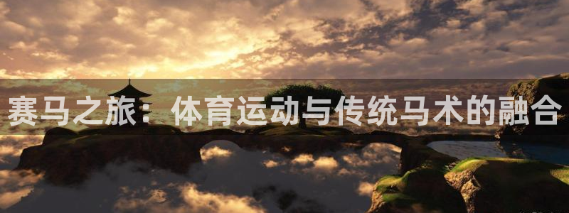 77体育app下载官网：赛马之旅：体育运动与传统马术的融合