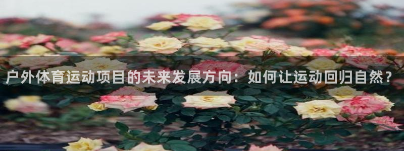 77体育：户外体育运动项目的未来发展方向：如何让运动回归自然？